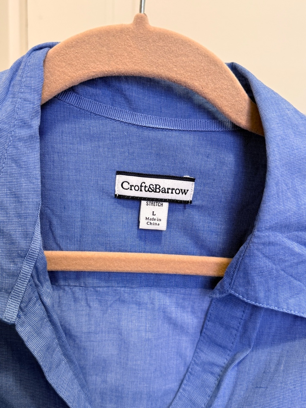 croft & barrow Periwinkle Button-Front Blouse - Picture 3 of 5
